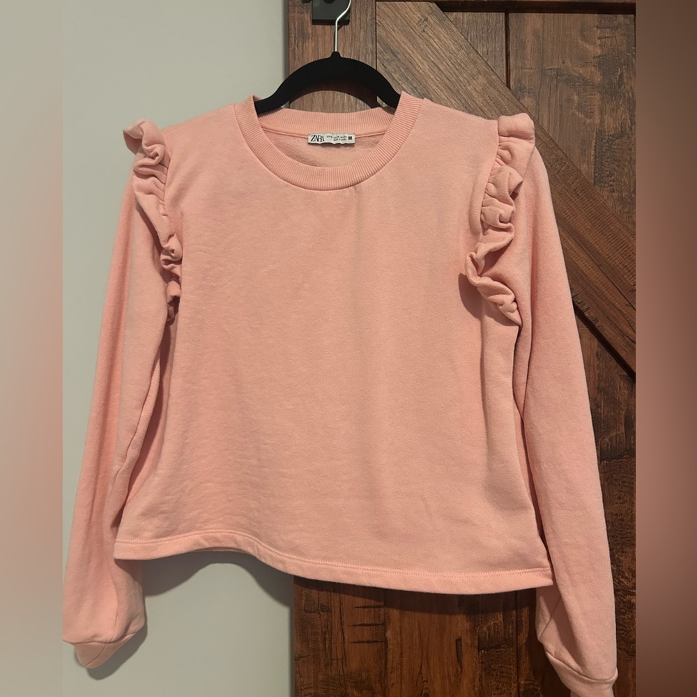 Zara Ruffled Sleeve sweater